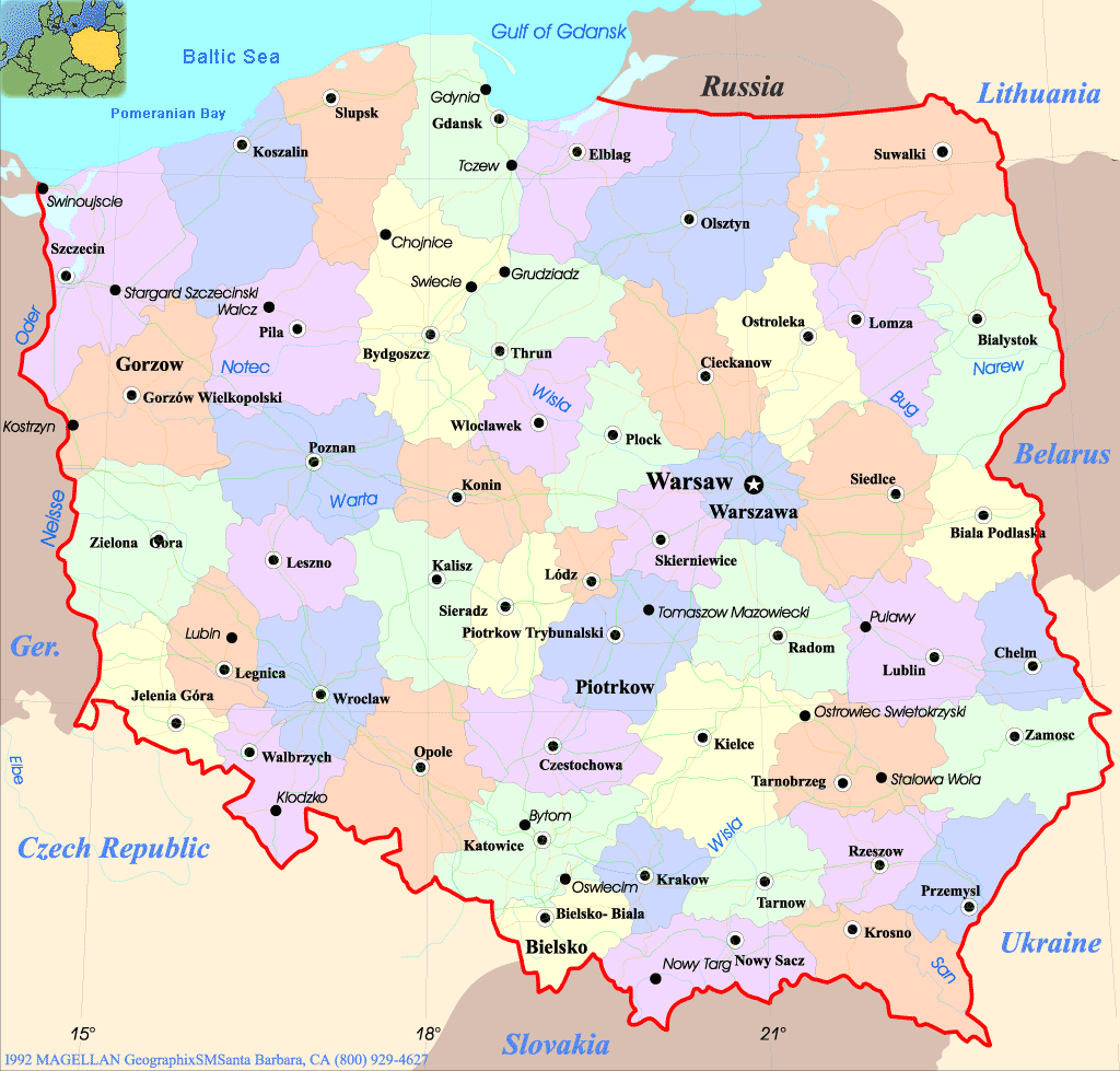 Gdansk map
